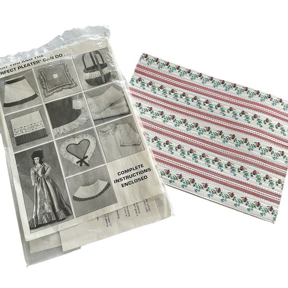 Vintage Clotilde's Perfect Pleater 8X11" Pleat Fabrics Easy Use Iron Pleat - NEW - Picture 5 of 7